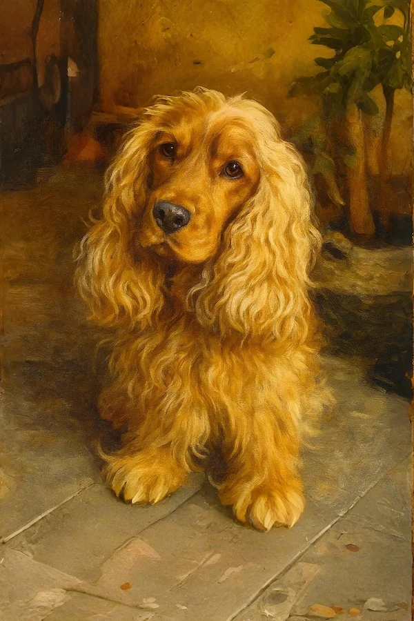 Portrait de chien personnalisé style Peinture à l'Huile - Appliquez à votre photo des textures riches et des couleurs vives - AnimArt Studio