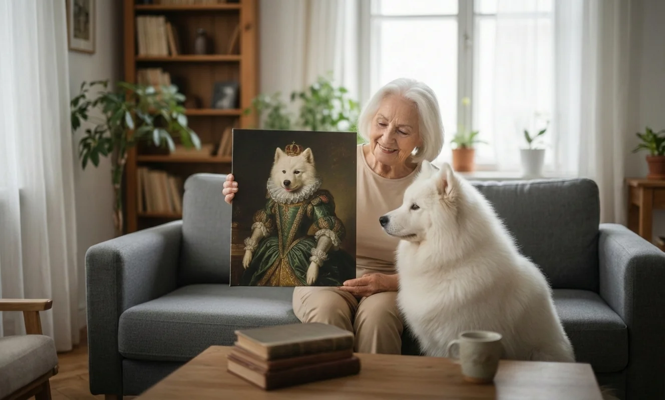 Animart Studio propose des portraits personnalisés de chien et chat de qualité et à prix bas.